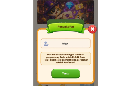 Kode Undangan Cat Match Terbaru Klaim 84K Koin, Begini Cara Memasukkannya