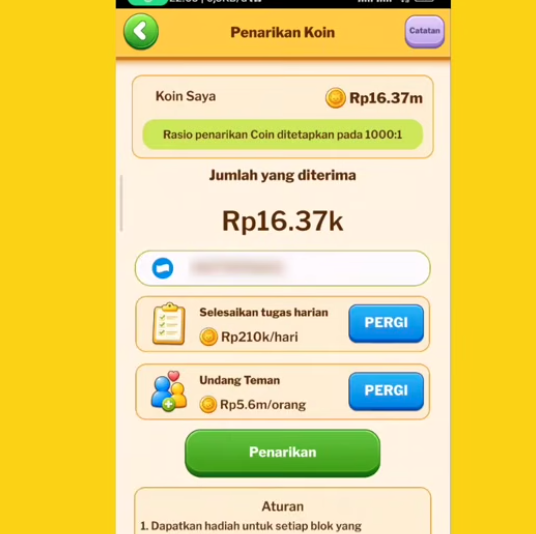 Review Penarikan Saldo DANA di Game Cat Match, Klaim Rp16 Ribu Disebut Berhasil Masuk