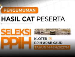 Pengumuman Hasil CAT Peserta Seleksi PPIH Kloter dan PPIH Arab Saudi Tahun 2027