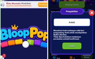 Kode Undangan Bloop Pop Terbaru "6v8d2" Bonus 84K Berlian, Begini Cara Klaimnya!