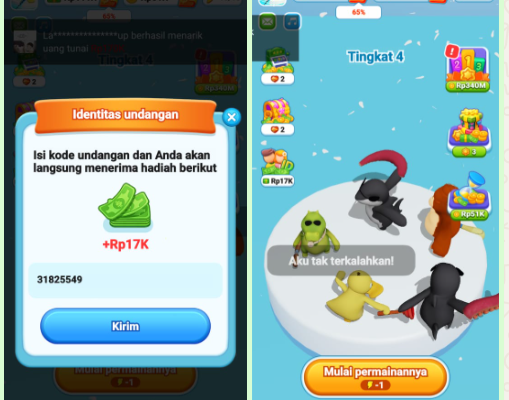 Kode Undangan No Fight APK Ini "31825549" Klaim Bonus 17K dan Trik Cairkan Langsung!